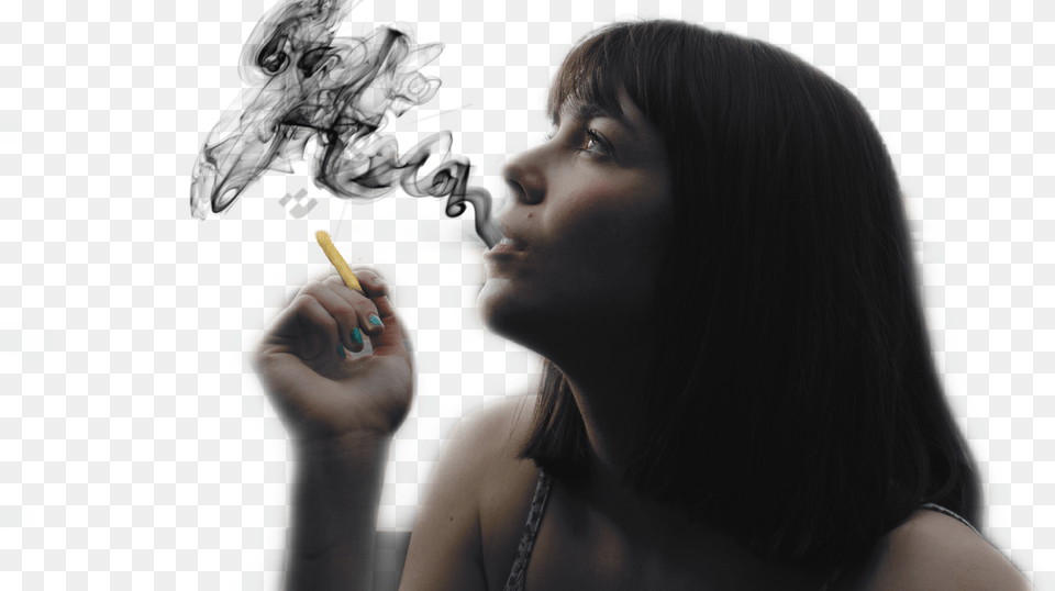 Girl, Adult, Smoke, Person, Head Png Image