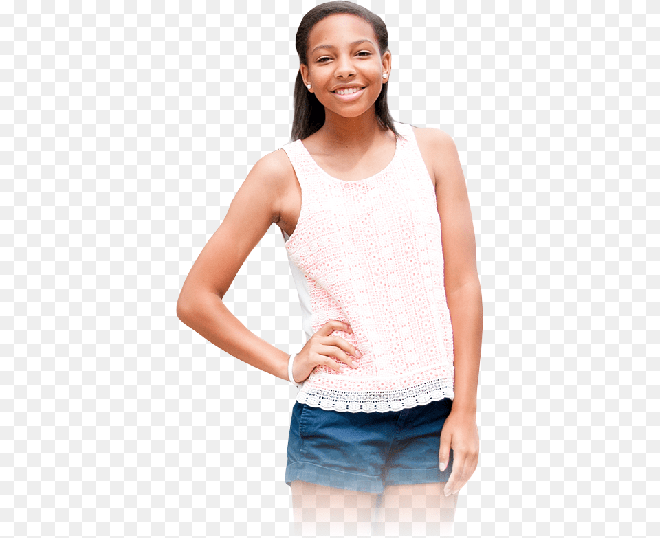 Girl, Clothing, Vest, Blouse, Shorts Png