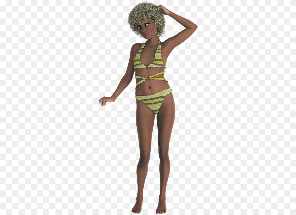 Girl 3d Render Transparent Bikini, Swimwear, Clothing, Adult, Person Free Png