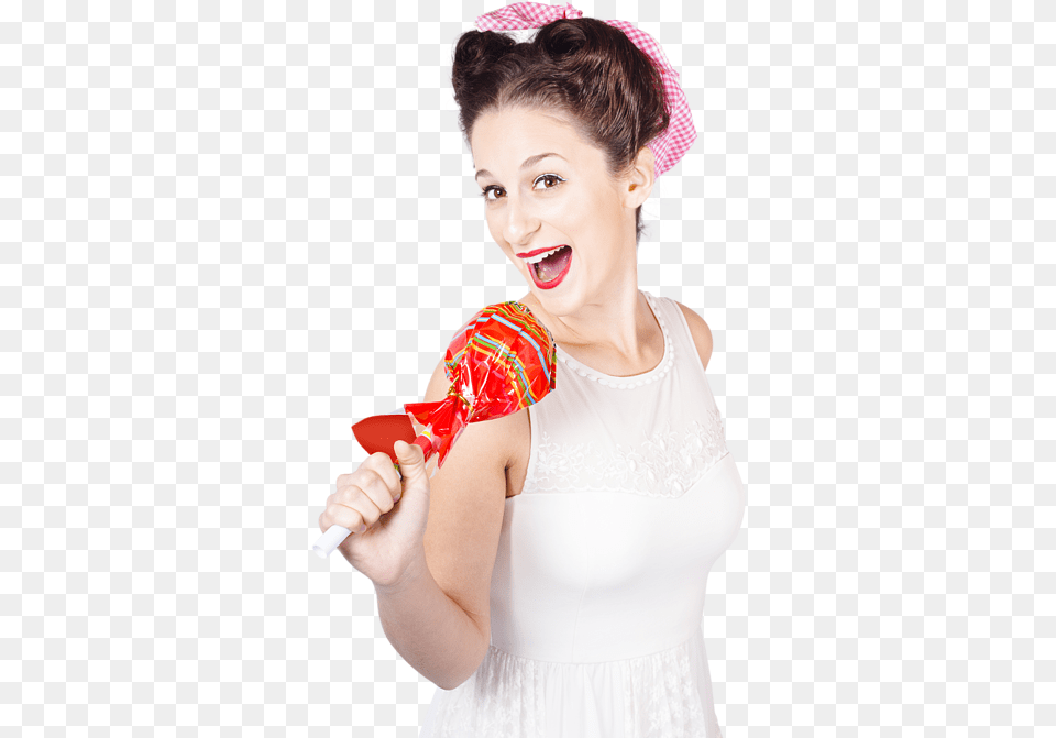 Girl, Candy, Sweets, Food, Adult Png