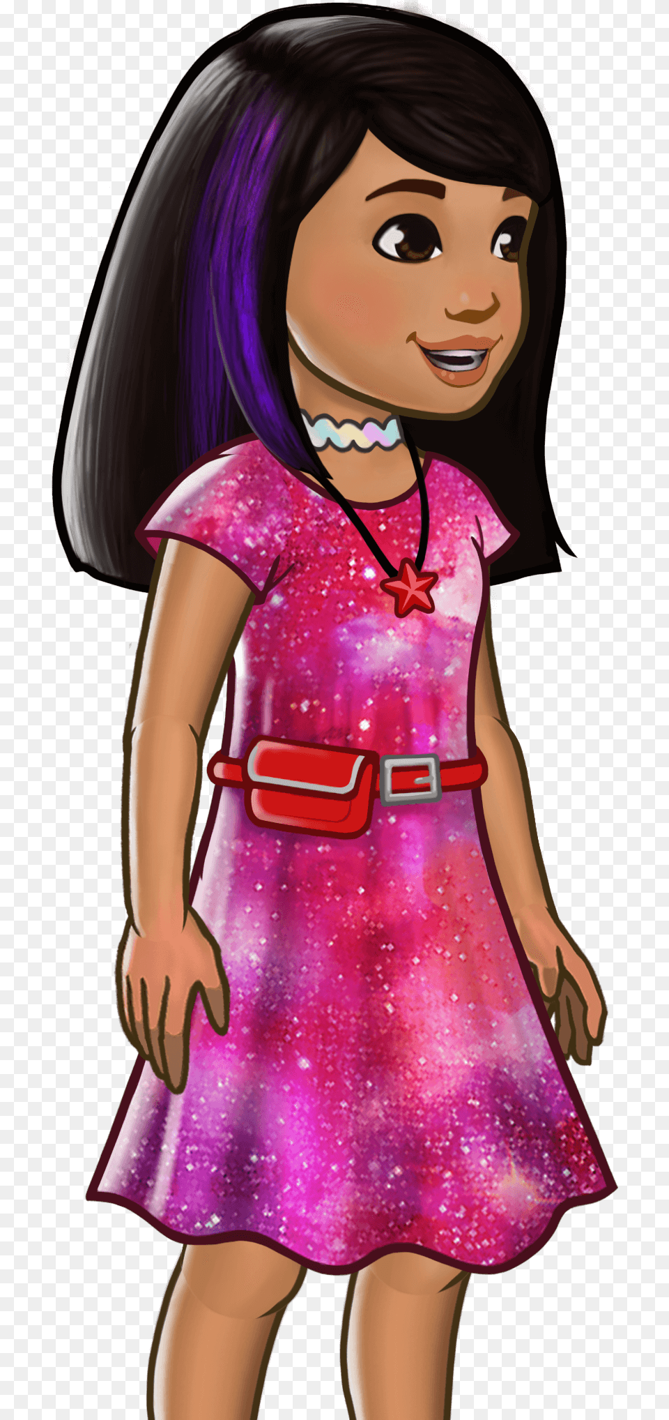 Girl, Purple, Clothing, Dress, Person Free Transparent Png