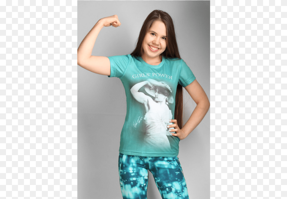 Girl, T-shirt, Clothing, Adult, Person Png Image
