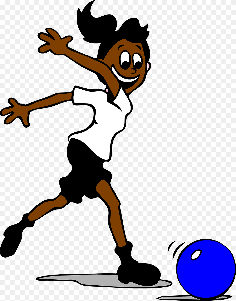 Girl African American Ball Soccer Football Playing Soccer Player Clipart Transparent, Person, Sphere, Handball, Sport Free Png
