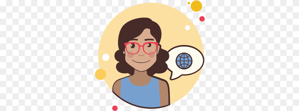 Girl And Globe Icon Download And Vector Funny Birthday Wishes For Bhabhi, Accessories, Face, Glasses, Head Free Png