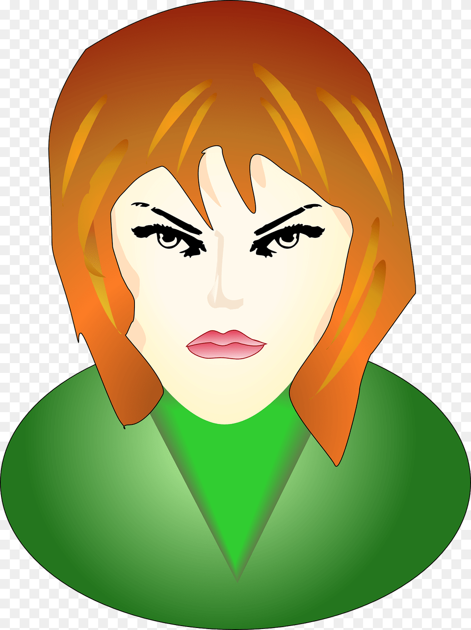 Girl Angry Face Girl Face Vector Clipart, Head, Person, Photography, Portrait Free Transparent Png