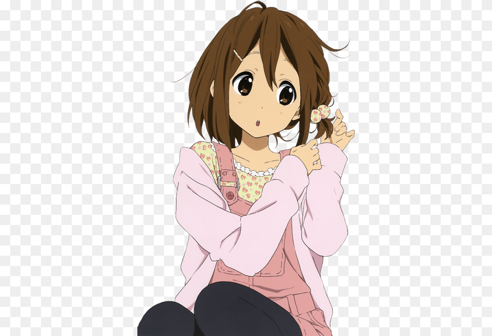 Girl Anime Cute K On Yui, Book, Comics, Publication, Baby Free Png