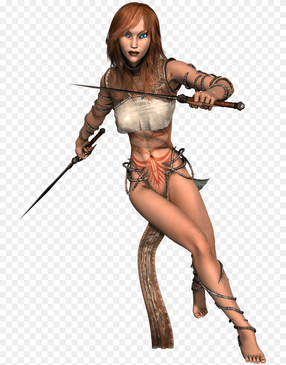 Girl Armor Warrior Photo Fantasy Harem Slave Girls, Adult, Weapon, Sword, Person Free Png Download