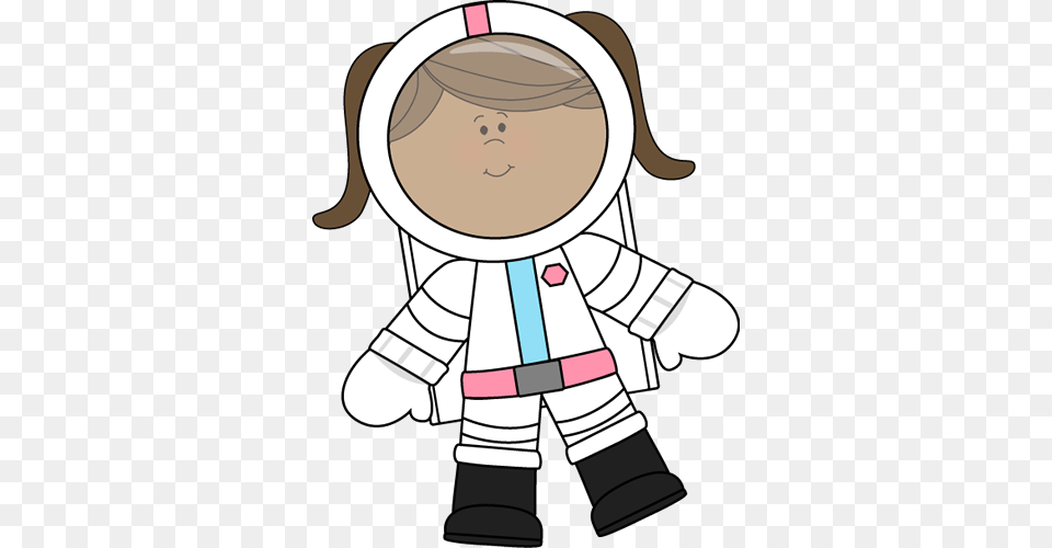 Girl Astronaut Floating Boysspacerocket Space, Clothing, Coat, Ammunition, Grenade Free Png Download