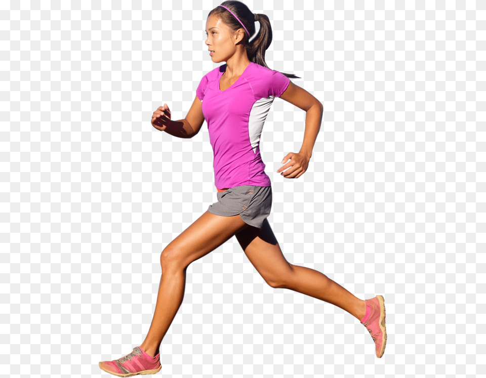 Girl Athlete Amp Free Girl Athlete Transparent Images Woman Running, Clothing, Shorts, Adult, Shoe Png