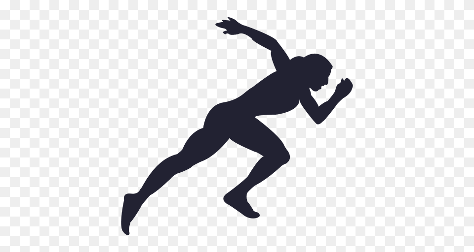 Girl Athlete Silhouette, Person, Dancing, Leisure Activities, Head Png Image