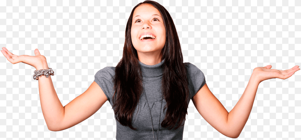 Girl Bargain Shopping, Face, Head, Person, Happy Free Png Download