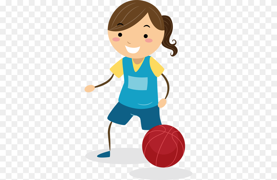 Girl Basketball Kids Sticker, Baby, Person, Cleaning, Face Png