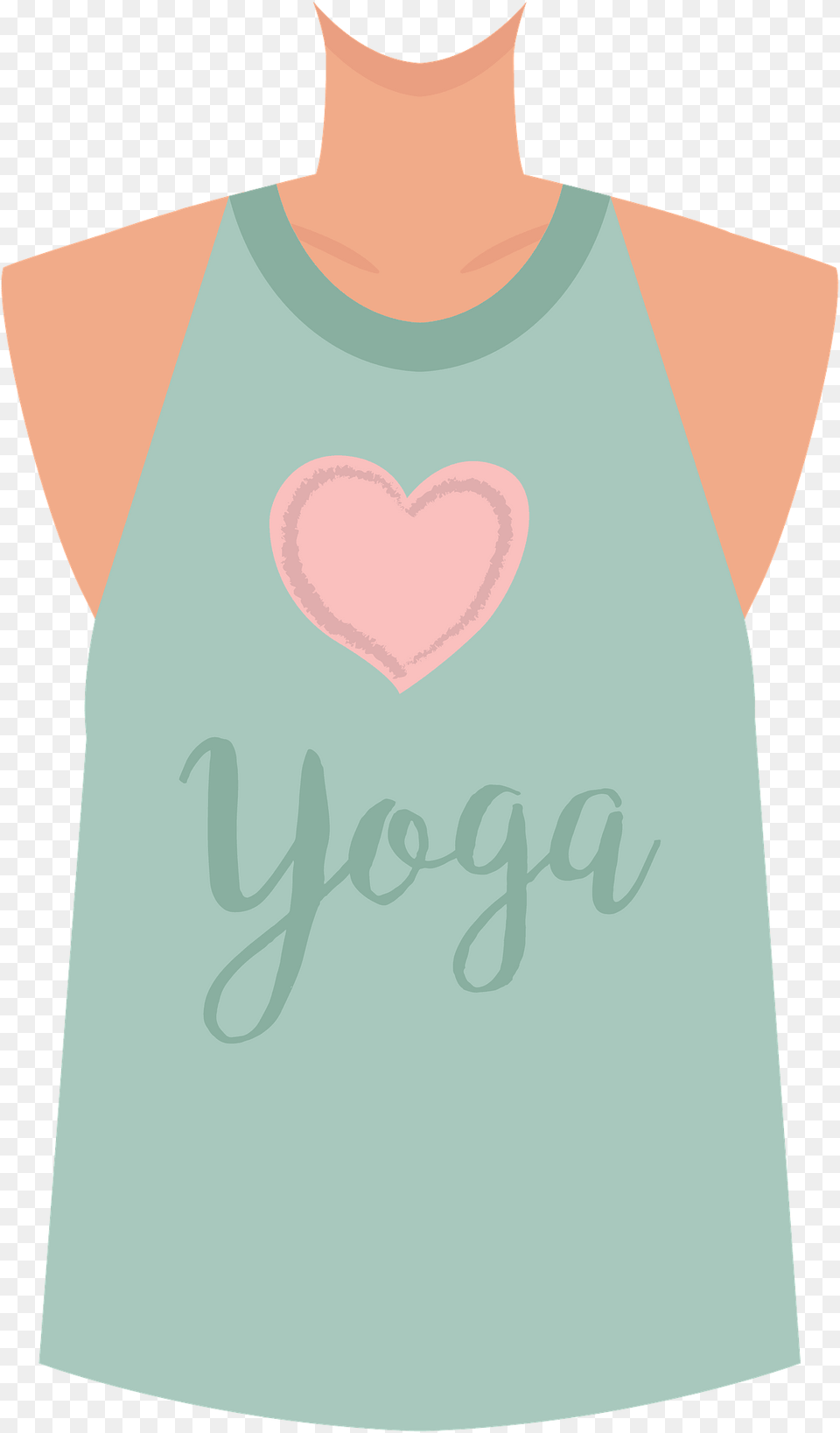 Girl Body In Yoga T Shirt Clipart, Clothing, Tank Top, Person Free Png