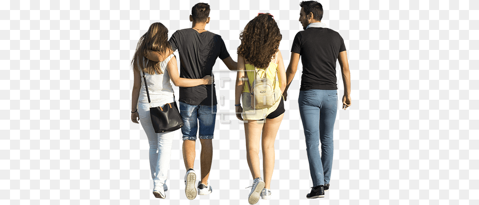 Girl Boy Walking In The Summer Transparent Background Group Of People Walking, Accessories, Person, Handbag, Footwear Png Image
