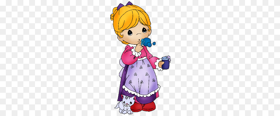 Girl Cartoon Animals Clipart Clipart, Baby, Person, Clothing, Dress Free Png