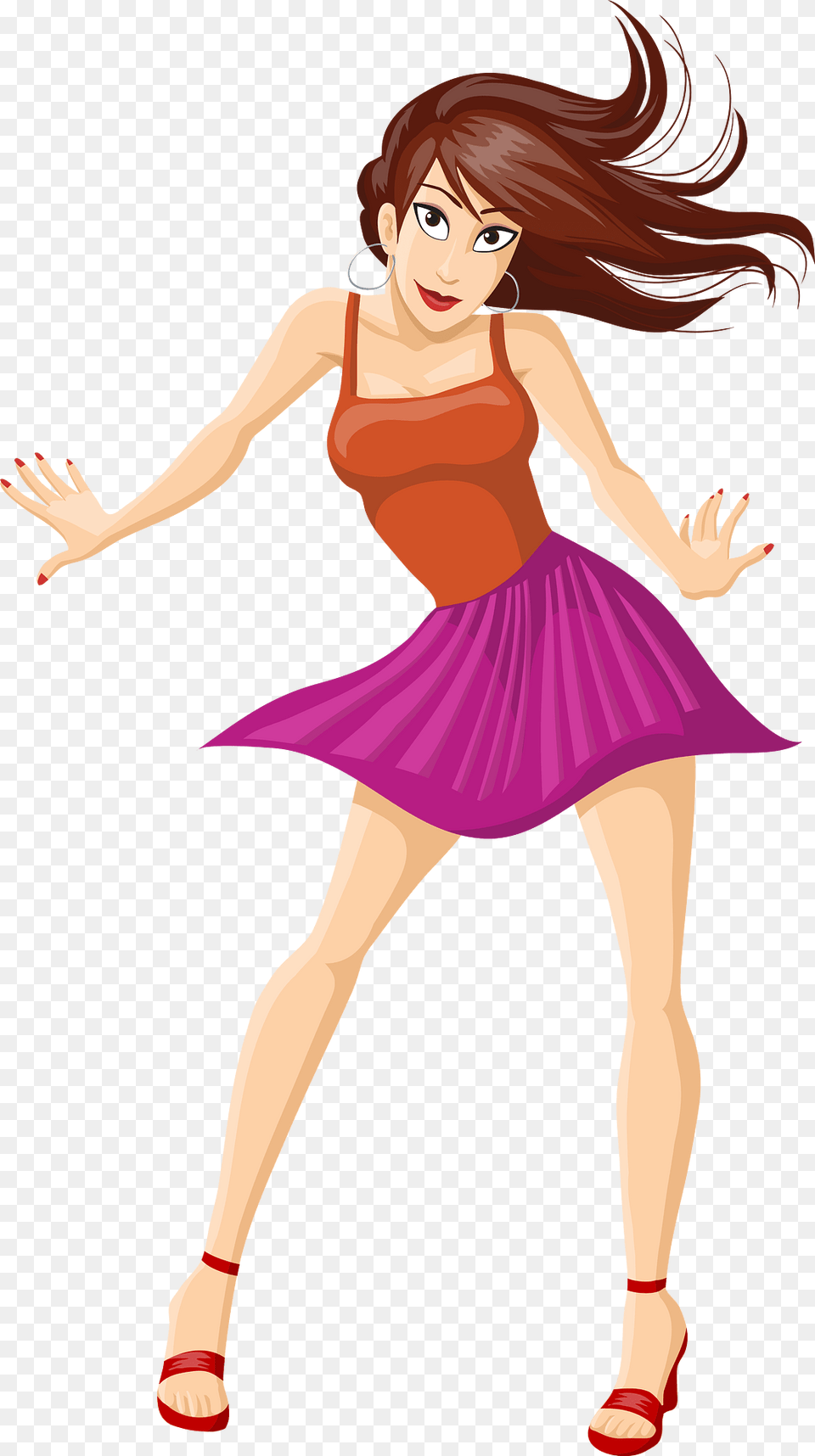 Girl Clipart, Dancing, Leisure Activities, Person, Adult Png