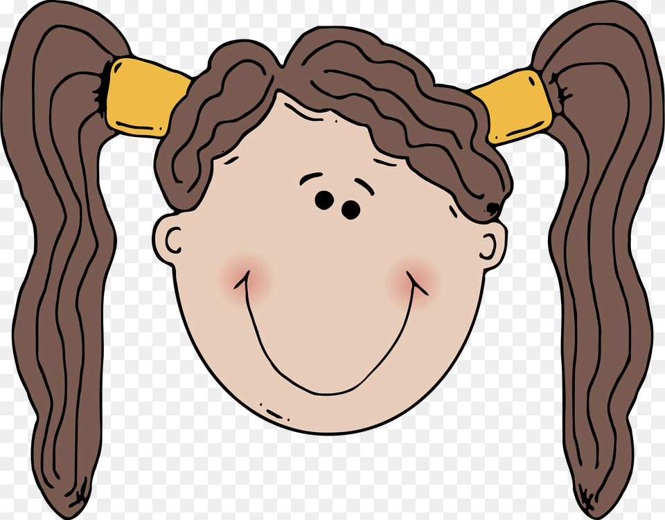 Girl Clipart, Face, Head, Person, Animal Free Png