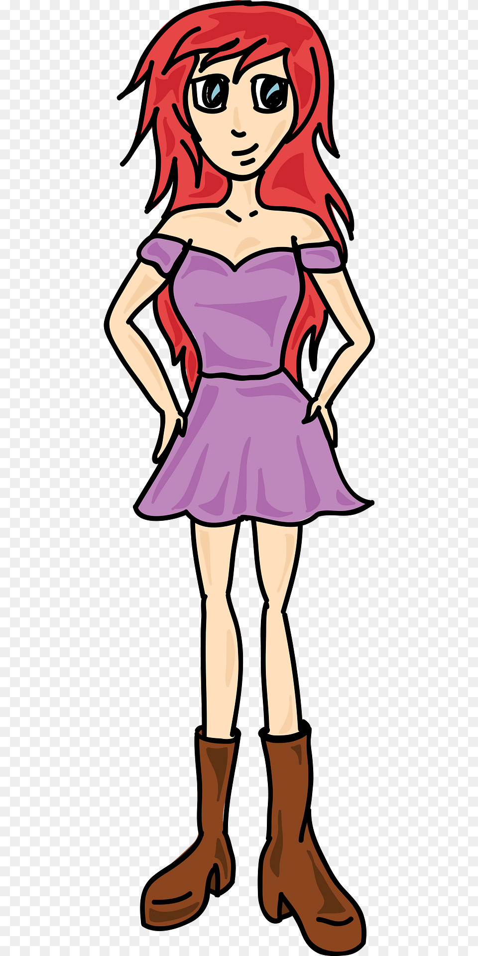 Girl Clipart, Book, Comics, Person, Publication Free Transparent Png