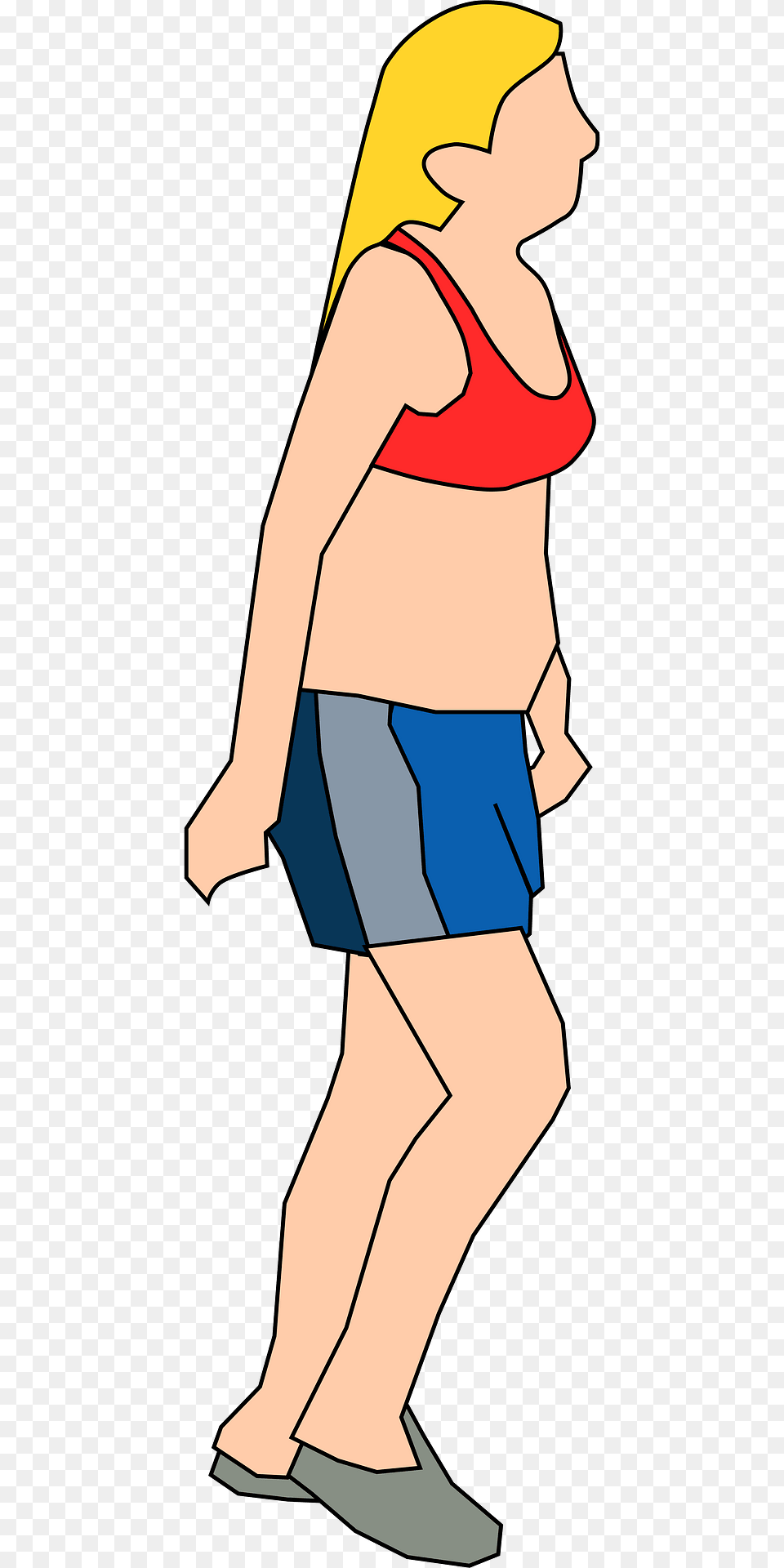 Girl Clipart, Clothing, Shorts, Person, Swimwear Png