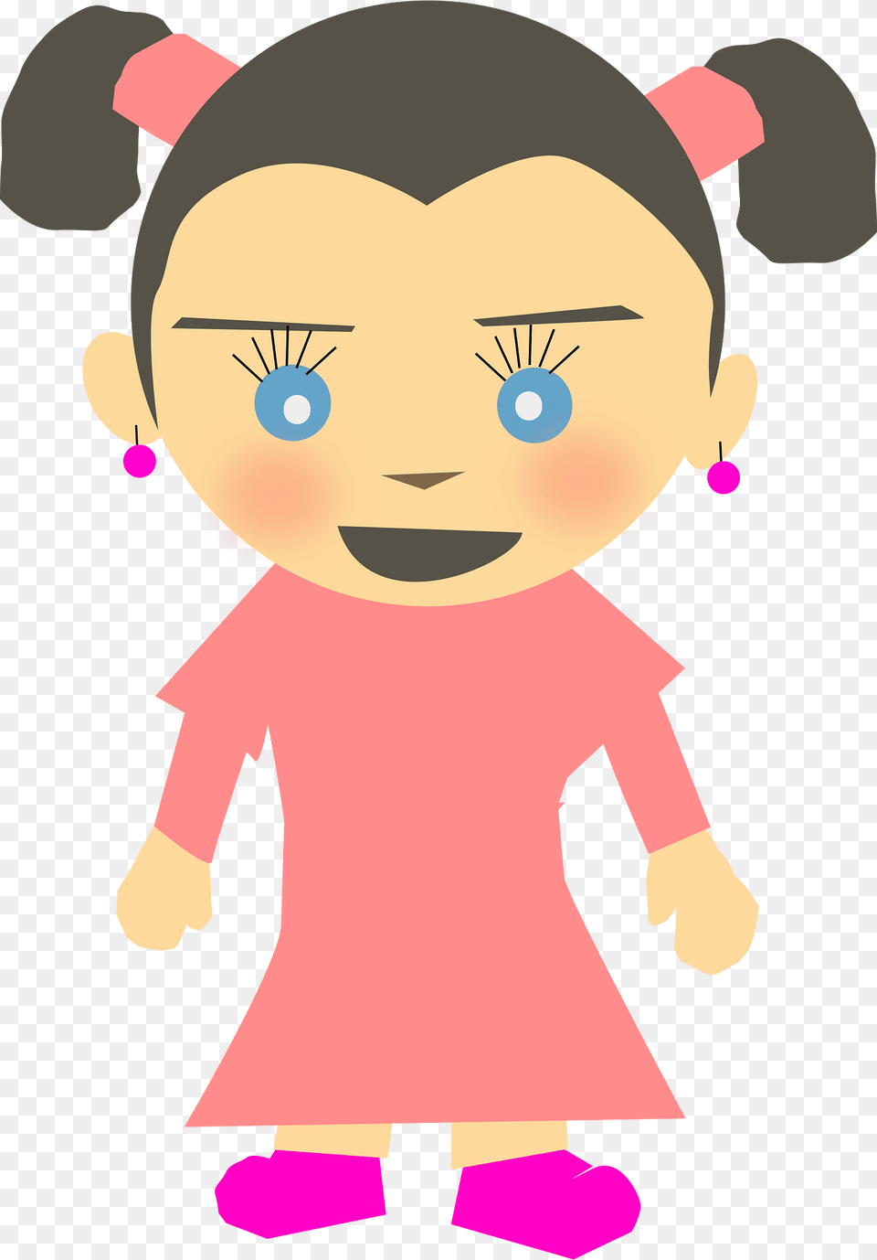 Girl Clipart, Baby, Person, Face, Head Png Image