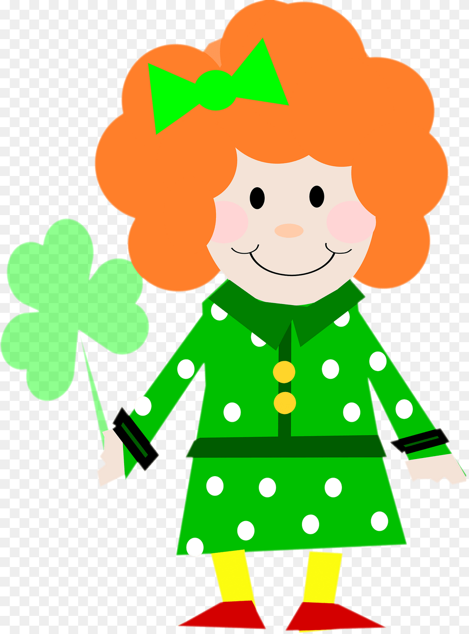 Girl Clipart, Green, Baby, Person, Elf Png Image