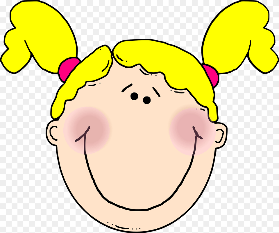 Girl Clipart, Face, Head, Person, Baby Free Png Download