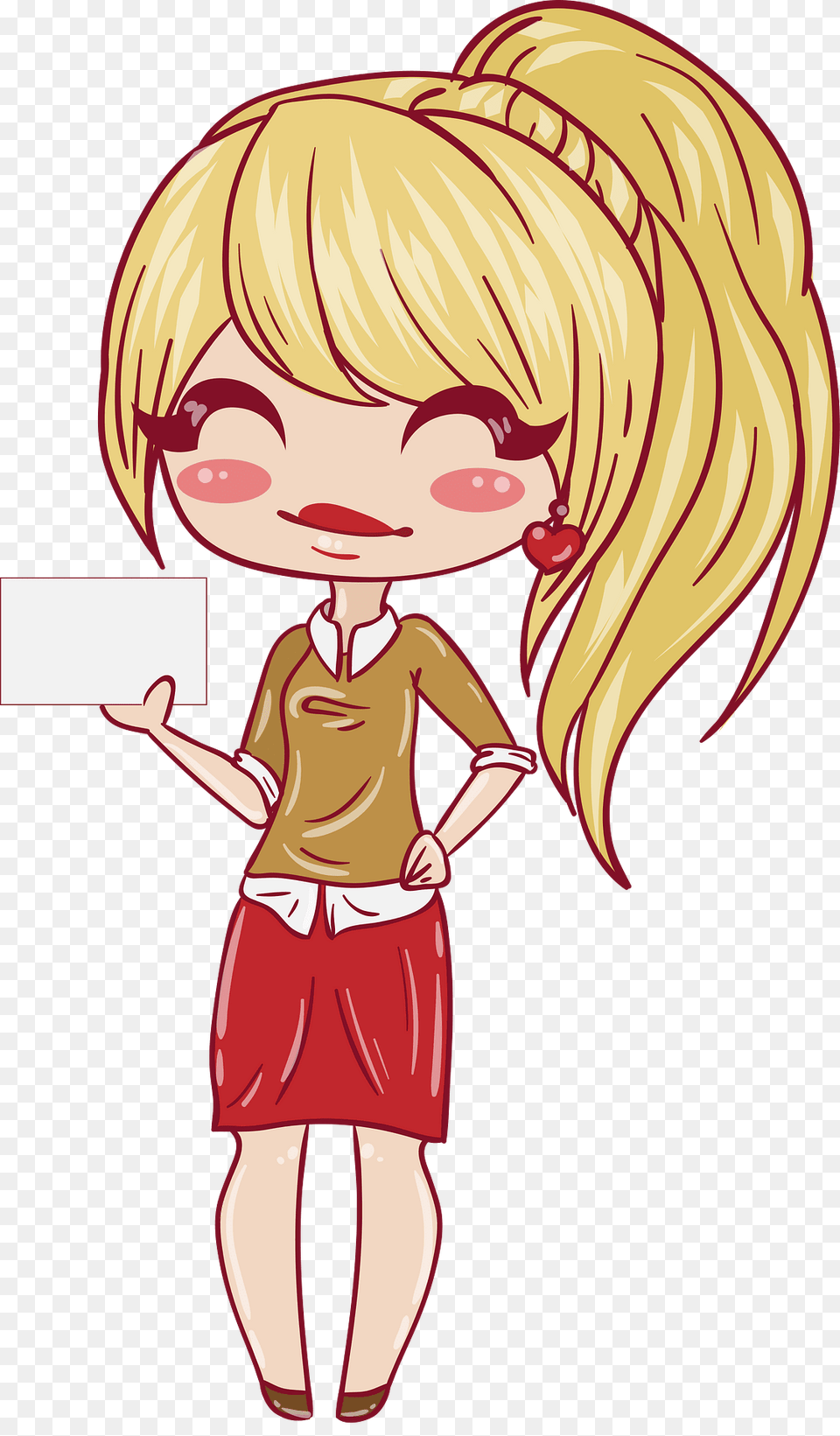 Girl Clipart, Book, Comics, Publication, Baby Free Transparent Png