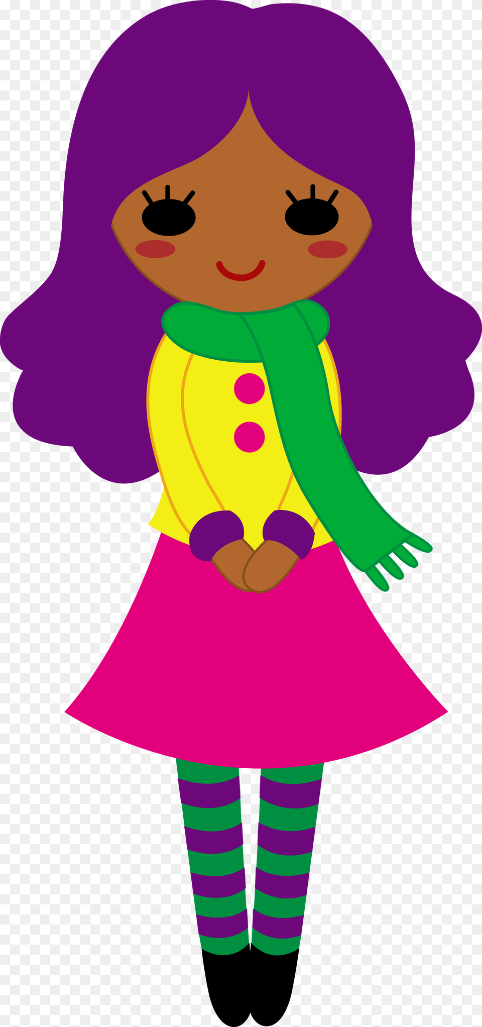 Girl Clipart, Purple, Baby, Person, Face Free Png Download