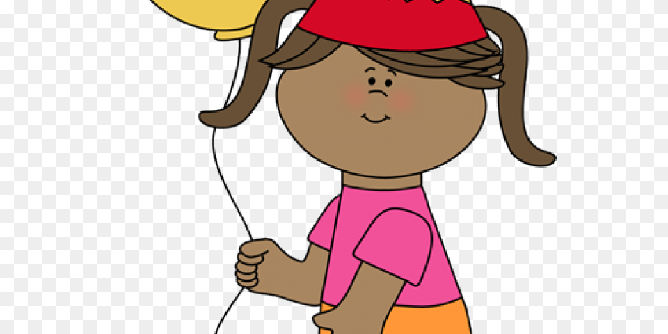 Girl Clipart, Baby, Person, Balloon, Face Png