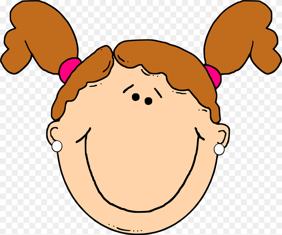 Girl Clipart, Face, Head, Person, Baby Png