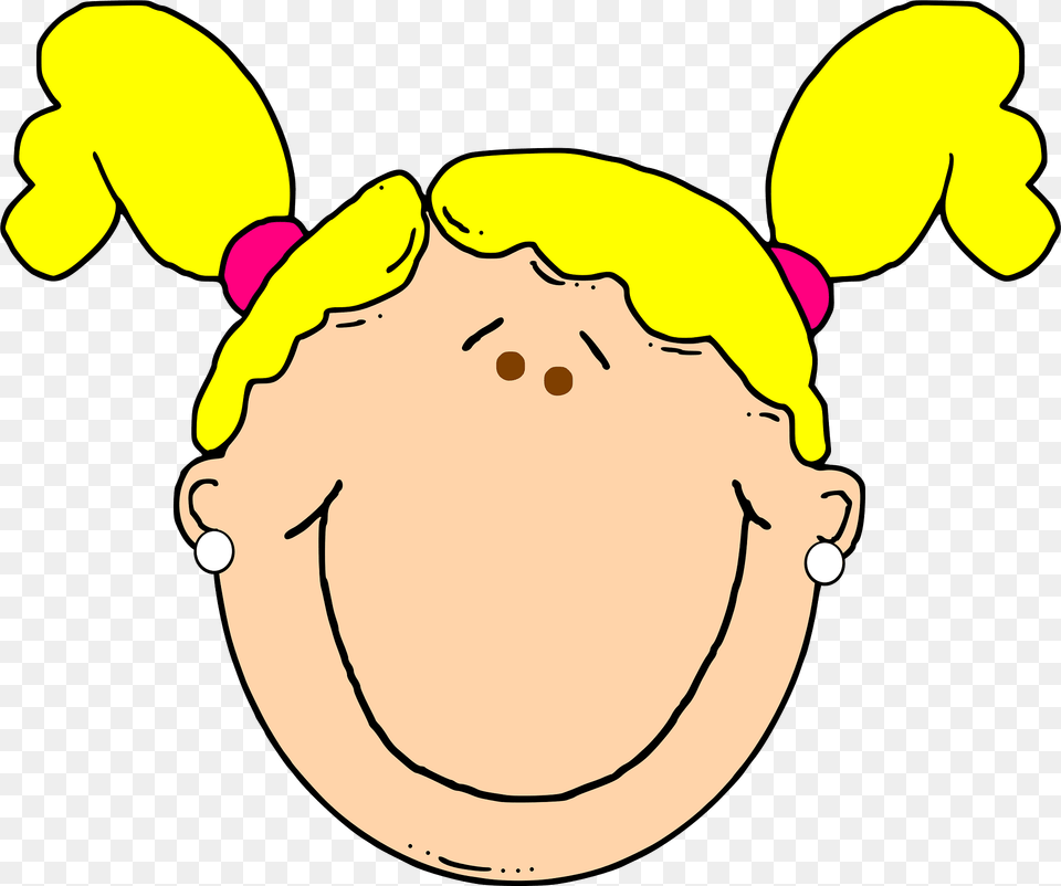 Girl Clipart, Face, Head, Person, Baby Png Image