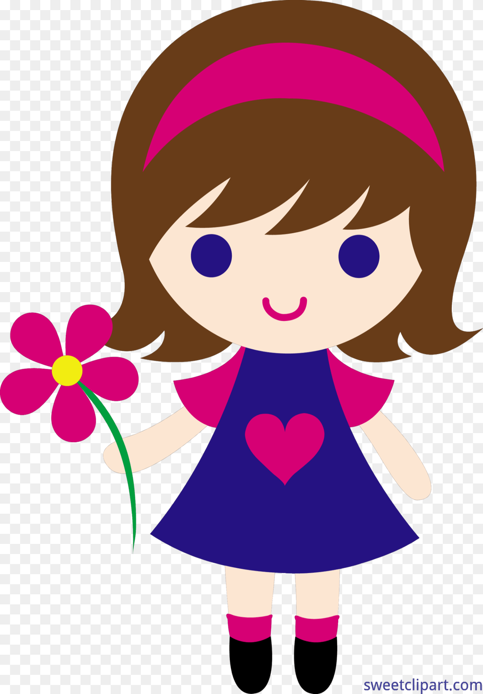 Girl Clipart, Baby, Person, Purple, Toy Free Png