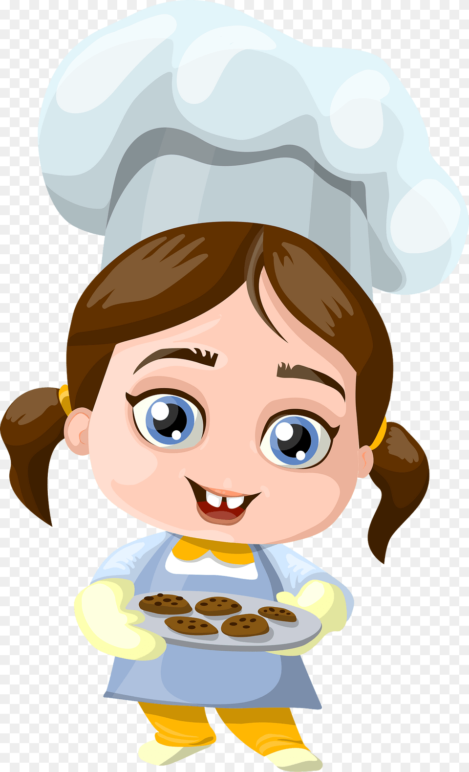 Girl Clipart, Baby, Person, Face, Head Png Image