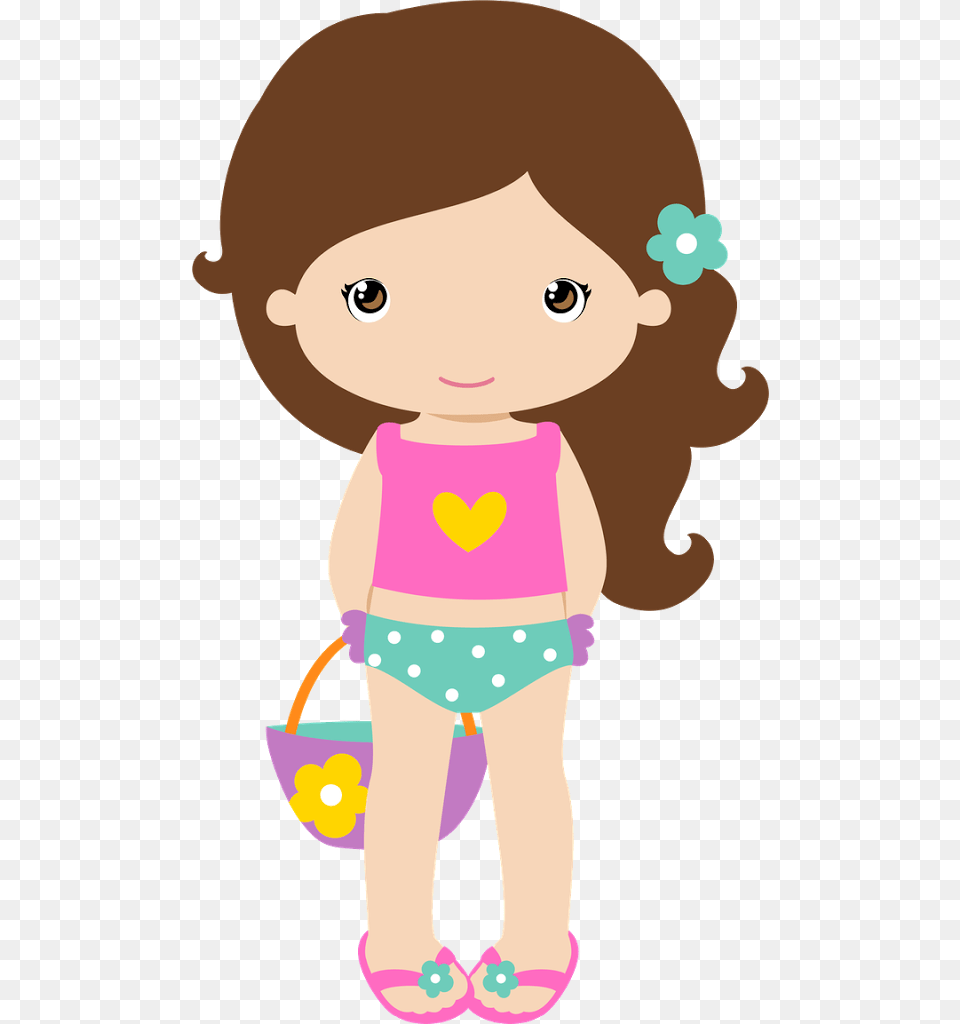 Girl Clipart Beach, Baby, Person, Face, Head Free Png Download