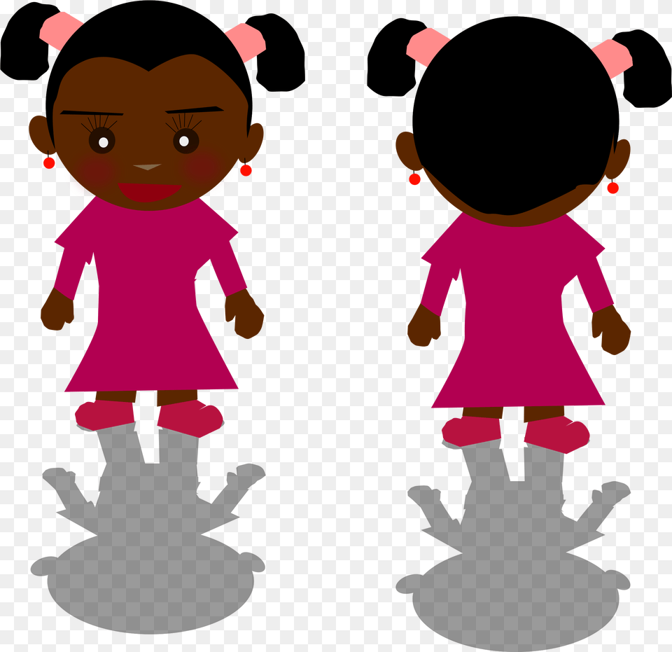 Girl Clipart Cartoon Boy Facing Back, Baby, Person, Face, Head Free Transparent Png