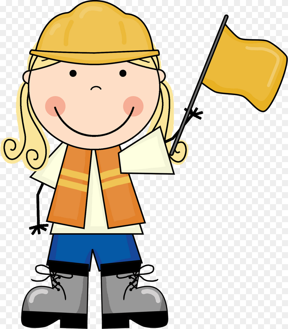 Girl Clipart Construction Worker, Clothing, Coat, Baby, Face Free Png