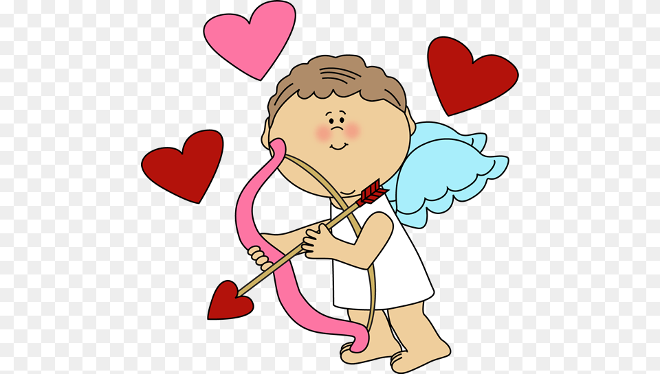 Girl Clipart Cupid, Baby, Person, Heart, Face Png Image