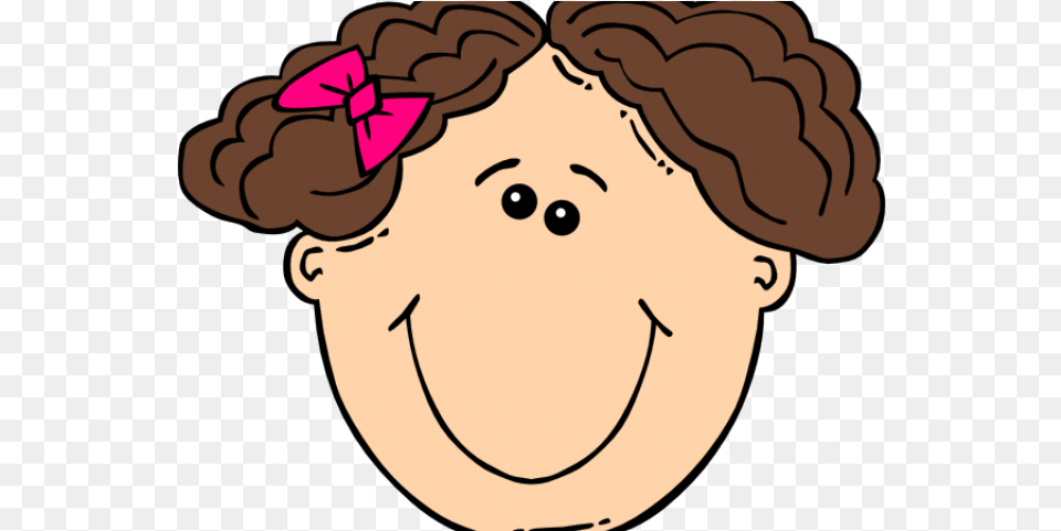 Girl Clipart Curly Hair Kids Face Clipart, Baby, Person, Head, Accessories Free Transparent Png