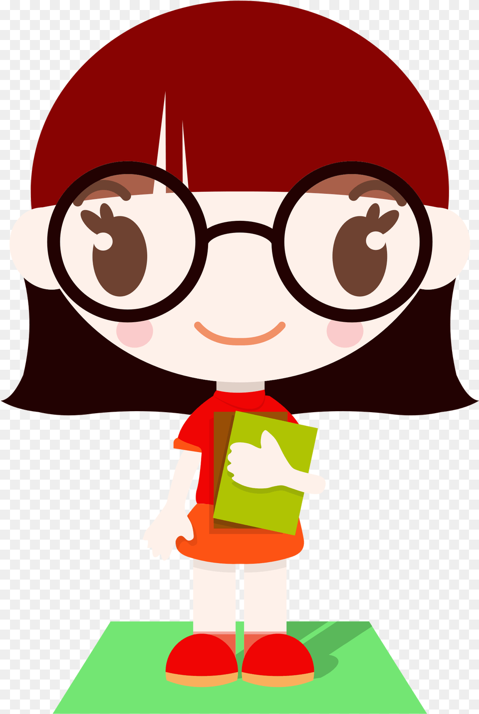 Girl Clipart Glasses Girl Wearing Glasses Clipart, Elf, Baby, Person, Accessories Free Png Download