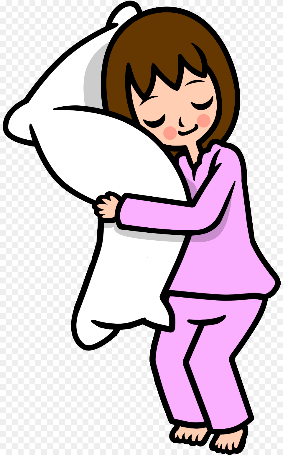 Girl Clipart Pajama Girl In Pajamas Clipart, Book, Comics, Publication, Baby Png
