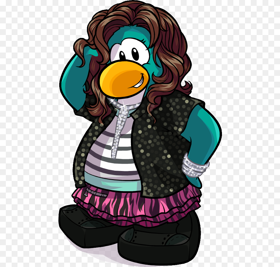Girl Club Penguin Character, Book, Comics, Publication, Baby Png Image