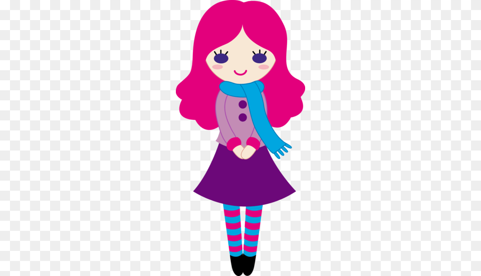 Girl Cute Clipart Explore Pictures, Purple, Baby, Person, Clothing Free Png Download