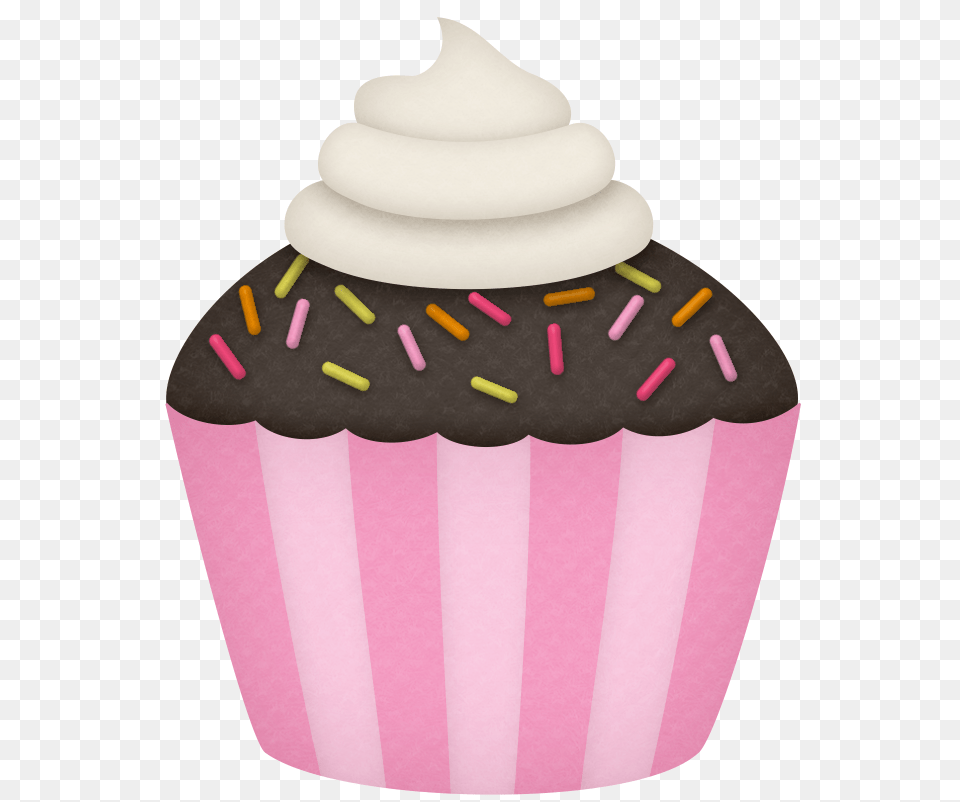 Girl Cute Clipart Scrapbook Cupcakes, Cake, Cream, Cupcake, Dessert Free Png Download