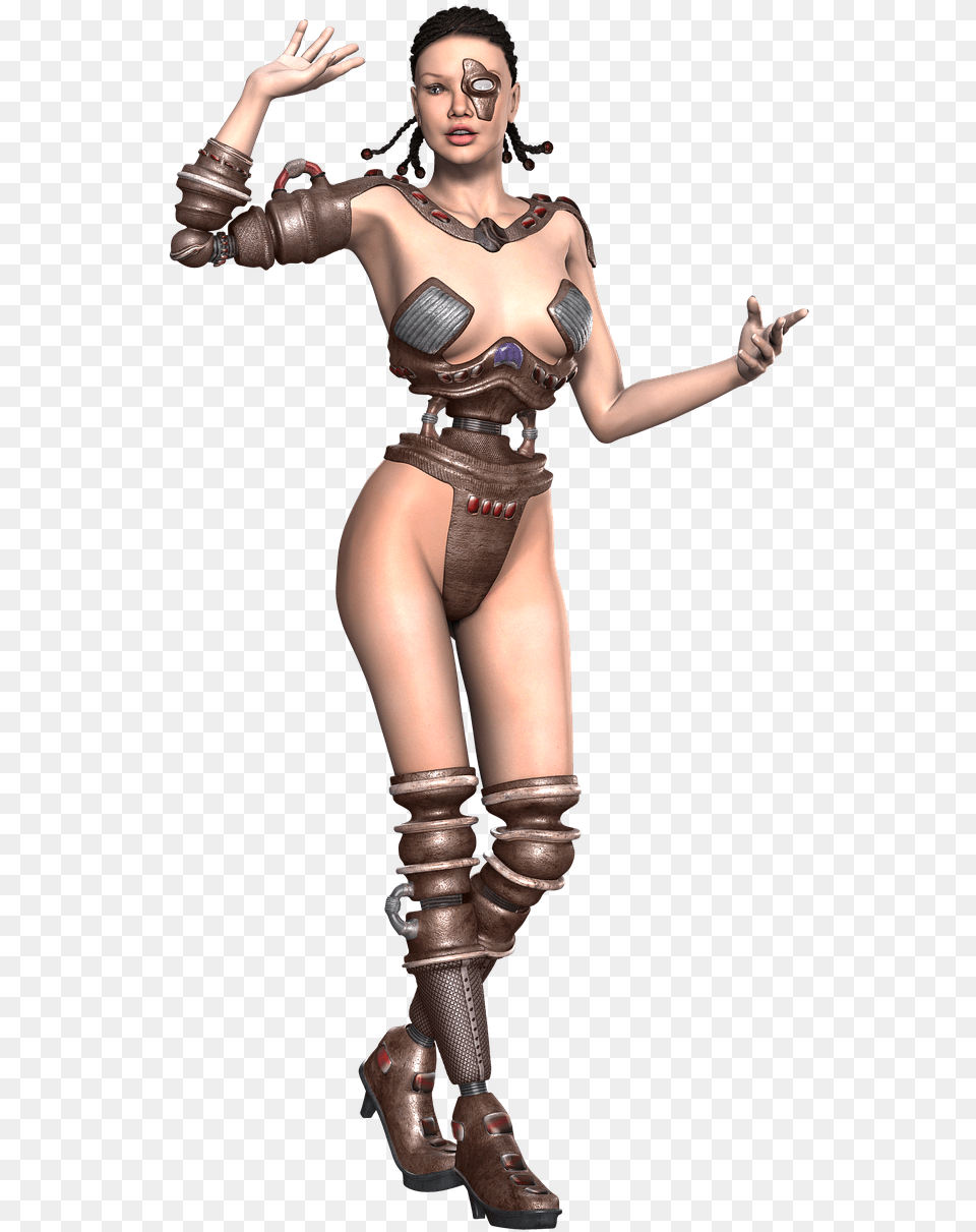 Girl Cyborg Fiction Picture Female Cyborg, Adult, Person, Hand, Finger Png Image