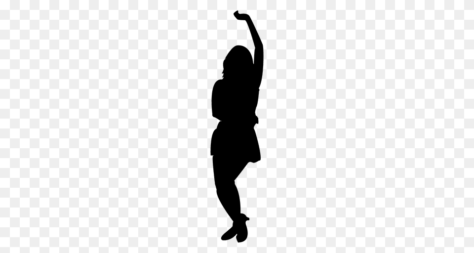 Girl Dancer Silhouette, Person, Dancing, Leisure Activities Png Image