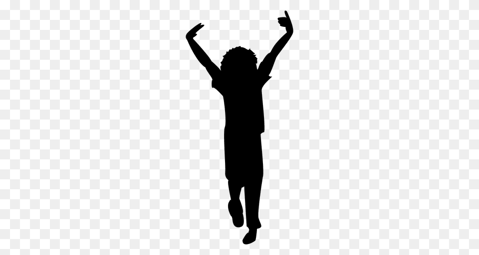 Girl Dancing Hands Up Silhouette, Adult, Male, Man, Person Png