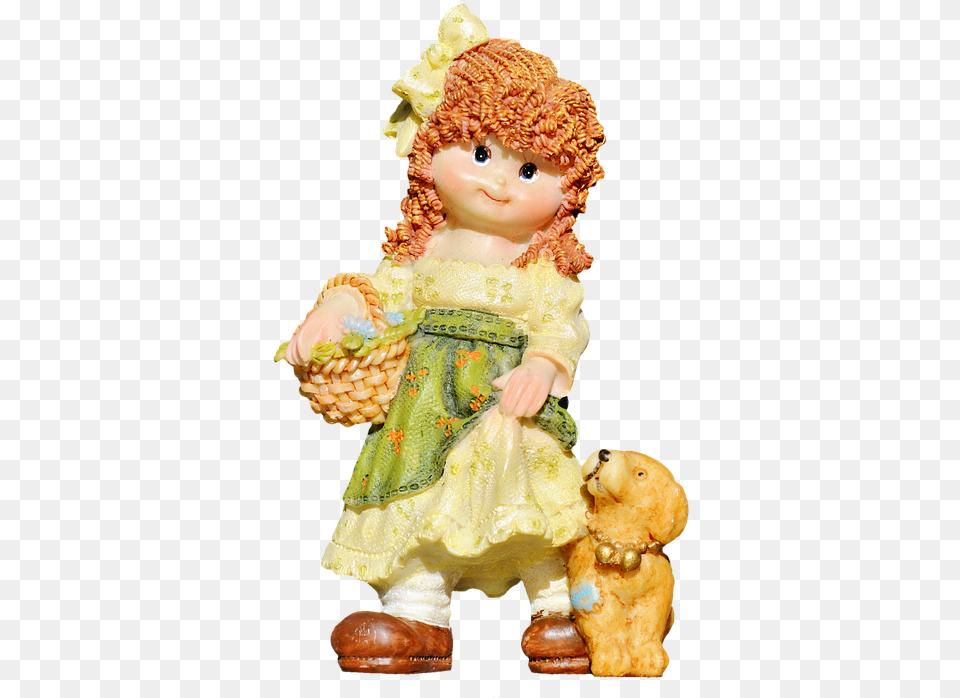 Girl Doll Figure Decoration Sculpture Cute Doll, Toy, Baby, Person Free Png Download
