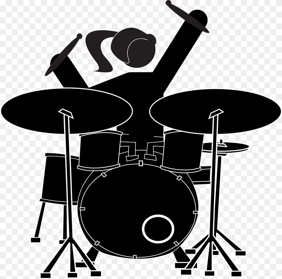 Girl Drummer Clip Art, Musical Instrument, Percussion, Performer, Person Png