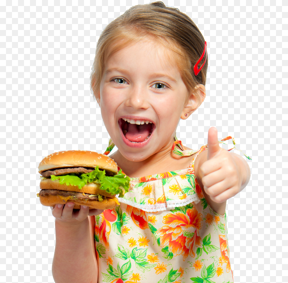 Girl Eating Burger, Person, Hand, Food, Finger Free Png Download