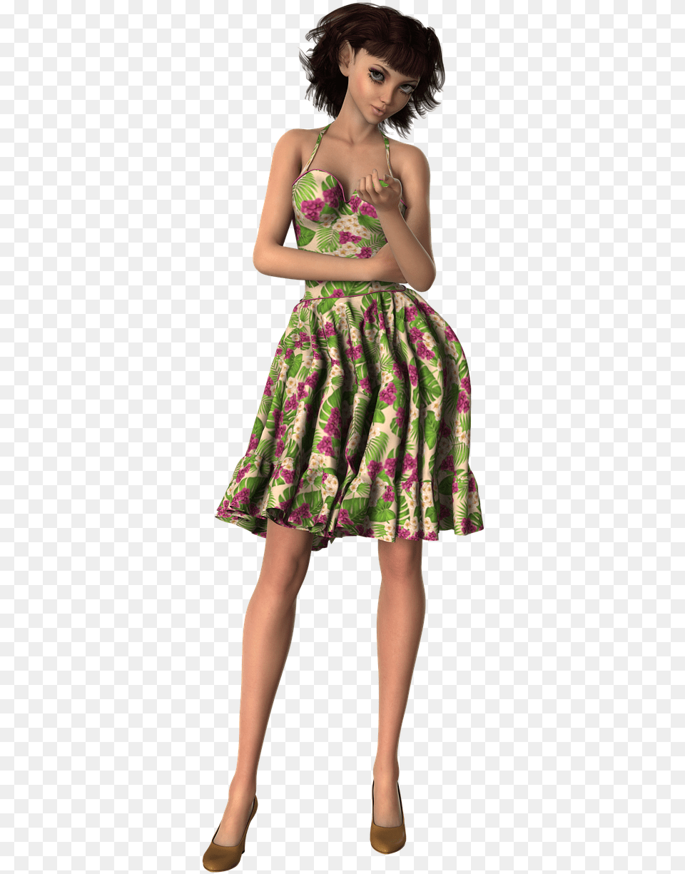 Girl Elf Fantasy Day Dress, Child, Formal Wear, Person, Female Free Transparent Png